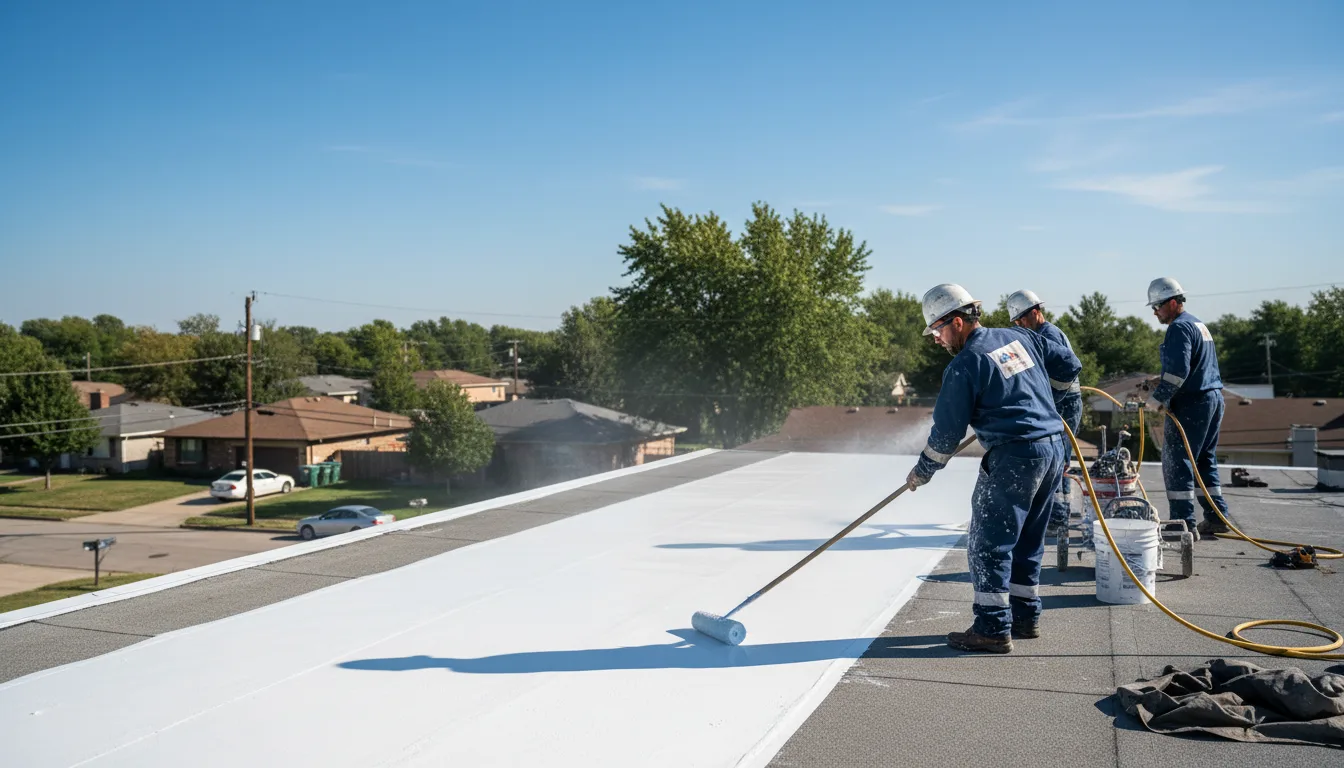Commercial roof coating in Eastville, VA near me